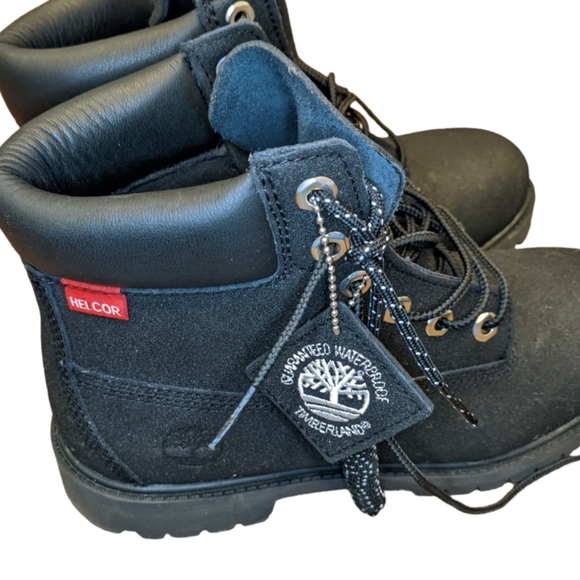 Timberland Prem 6" Waterproof Boot Black Helcor Boys US 7, Equiv to women US 8.5 - Picture 2 of 15